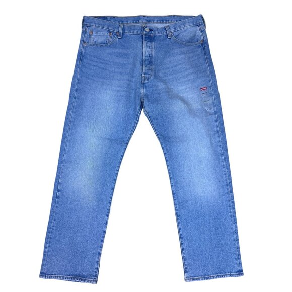 Levi’s 501 Button Fly Jeans Men's Size 40x30 Straight Leg Light Wash NWOT - Picture 1 of 8